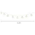 thumbnail image 3 of Northlight LED Lighted Mini Tree Christmas Garland - 5.25' - Warm White Lights, 3 of 4