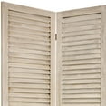 thumbnail image 3 of Oriental Furniture 5 1/2 ft. Tall Venetian Room Divider - White - 4 Panel, 3 of 4