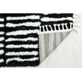 thumbnail image 3 of Rugs America BT30A Stormy Nights Geometric/Stripe Modern Black Area Rug, 2'6" x 8', 3 of 6