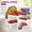 4 Sets/8 Pcs - M -V-P, variant on 5 Pack BPA Free Plastic Fridge Storage Containers with Vent Handle, Removable Colander, Stackable Refrigerator Organizer Bins for Berry, Meat, Vegetables