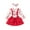 #01/Pink Snowman, variant on GYRATEDREAM 0-18Months Christmas Infant Baby Girls Clothes Romper Top Skirt with Headband Outfit 3Pcs Set