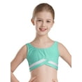 thumbnail image 2 of Xnihocha Yoga Dance Athletic Tank Crop for Girls U Neck Sleeveless Figure Ice Skating Gymnastic Top Blue Green 14, 2 of 6