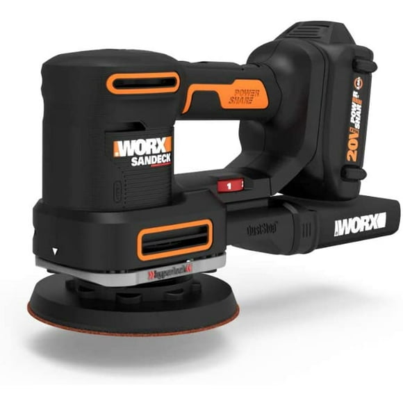 Multi-Lijadora WORX WX820L Power Share Inalámbrica con Batería de 20 V Ligera Velocidad Variable Negro y Anaranjado WORX WX820L