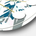 thumbnail image 3 of Designart Horloge Murale Rétro Lys Dessinés à la Main Style Mid-Century Modern, 3 of 4