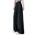thumbnail image 2 of Wide Leg Pants for Women 2025 High Waisted Flowy Straight Leg Floor Length Pants with Pockets Trousers Streetwear, 2 of 5