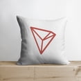 thumbnail image 1 of Tron Pillow | Double Sided | Tron Merch | Crypto Plush | Pillow Defi | Thow Pillows | Down Pillows | Crypto Pillows | Handmade in USA, 1 of 1