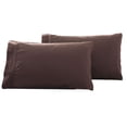 thumbnail image 2 of BAETEUY 2Pcs King Queen Stylish Solid Color Bed Pillow Case Cushion Cover Bedroom Decor, 2 of 8