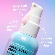 e.l.f. SKIN Holy Hydration! Thirst Burst Drops, Brightening & Hydrating Gel Serum, 1% Hydrating Hibiscus Complex + 5% Niacinamide, 1 fl oz