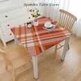 thumbnail image 2 of nygtbtfer Orange Red Table Cloth Thanksgiving Round Tablecloth Fall Tablecloth for Parties Dining Table Living Room Kitchen Decor, 2 of 7
