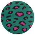 thumbnail image 3 of Leopard Print Pattern Washable Round Rug -Circle Area Rugs for Nursery Bedroom, Vintage Non Slip Non Shedding Low Pile Carpet for Living Room Coffee Table Entryway, 3 of 6