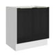 thumbnail image 1 of Gabinete Bajo Cocina Madesa Lux 70cm Sin Encimera Blanco y Negro, 1 of 5