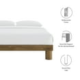 thumbnail image 2 of Modway Runa Wood King Platform Bed in French Oak, 2 of 9