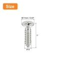 thumbnail image 2 of Tornillos de madera Uxcell #14x1", paquete de 15 tornillos Phillips autorroscantes de acero inoxidable 304, 2 of 5