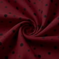 thumbnail image 5 of NTACZA Summer Dresses Polka Dot Wedding Guest Dress Dressy Midi Short Sleeve Lapel Collar Ruched Waist Size S, 5 of 7