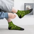 thumbnail image 2 of Pofeuu Green Glitter Sparkle Print 30cm Socks, Adult Running Hiking Socks for Youth and Adult, 2 of 7