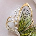 thumbnail image 7 of Eoperou 1 Pair Elegant Butterflies Shape Brooch Shiny Rhinestones Tassel Pin Waterdrop Pendant Badge Clothes Hats Bags Accessory, 7 of 7