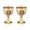 Golden white, variant on AOOOWER 2Pcs Metal Wine Cup Goblet 30ml Decorative Drink Cup Vintage Medieval Goblet Drinking Glass Home Drinkware Enduring