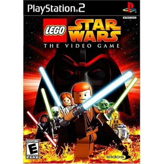 Restored LEGO Star Wars: The Video Game for PlayStation 2, Physical, Action & Adventure, 2 Offline Players, Parental Controls,