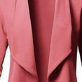 thumbnail image 2 of Vedolay Women's Blazer jackets Womens Solid Color Open Front Plus Size Long Sleeve Office Blazers Jacket,Pink 4XL, 2 of 4