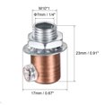 thumbnail image 2 of Uxcell Metal Cable Glands Cord Grips Screw Lock for Wiring Ceiling Lamp Red Bronze 4 Pack, 2 of 5