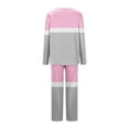 thumbnail image 5 of hotojiny 2 Piece Sets for Women Long Sleeve V Neck Pajama Top and Pants Pjs Sleepwear Soft Printed Lounge Sets, 5 of 5
