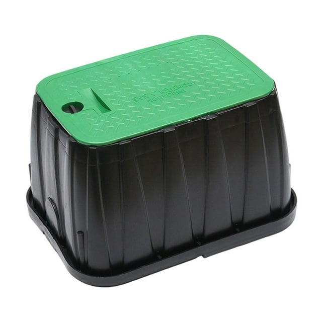 Caja de válvulas para aspersores, protección de riego, resistente y duradera, con tapa, para patios, jardines y pastizales.