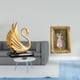 thumbnail image 2 of Juego de estatuas de resina de cisne, figura de cisne, marco decorativo, soporte para fotos, tarjetero, construcción de resina, adecuado para sala de, 2 of 8