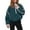 53#Dark Green, variant on Womens Half Zip Sherpa Fleece Pullover Soft Oversized Sweatshirt with Pockets Warm Fuzzy Sweater Blue S