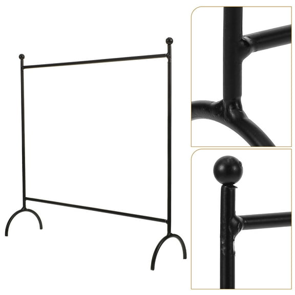 UPOUART Mini Clothes Hanger Rack Black, Space-Saving Design, Portable Drying Rack for Home and Travel, 1 Set