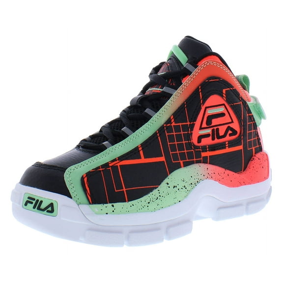 Fila Grant Hill 2 Girls Shoes Size 11, Color: Black/Green/Red
