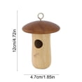 thumbnail image 3 of Natural Wood Hanging Birdhouse for Backyard Small Birds – Weather-Resistant Outdoor Nesting Box with Easy Hang & Clean Design for Garden Bird Shelter and Decoration, 3 of 6