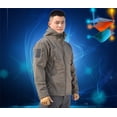 thumbnail image 4 of Shark Skin SoftShell Jacket Mens Outdoor Hunting Hiking Waterproof Military Jacket Tactical Windbreaker Army Combat Hooded Coat, 4 of 5