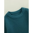 thumbnail image 6 of Musuos Baby Knit Romper, 3 6  9 12 24M Long Sleeve Crew Neck Solid Fall Winter Bodysuit for Girls Boys, 6 of 9