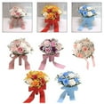 thumbnail image 6 of Outdoor Wedding Rose Handmade Simulated Hand-Held Flower Present Ornaments, 6 of 7