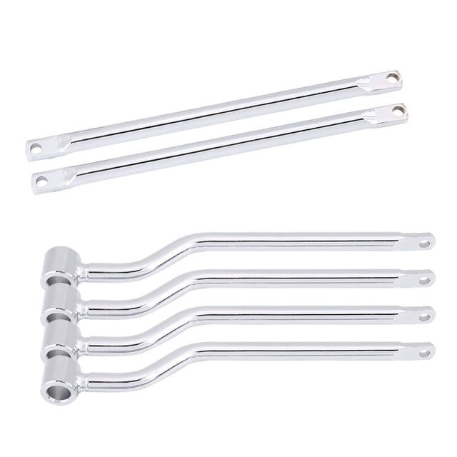 Kit De Soportes De Barras De Soporte Para Alforjas De Motocicleta, Color Plateado