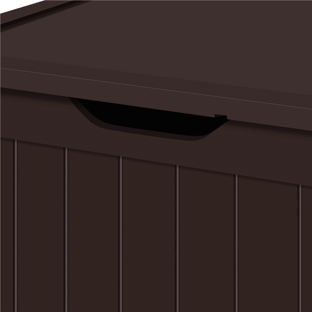 Renwick Wooden Cat Litter Box with Divider, Espresso