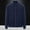 Dark Blue, variant on Fesfesfes Jacket for Men Casual Fashion Long Sleeve Turndown Zipped Pocket Cotton Thermal Top Jacket On Sale