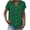 A-Army Green, variant on Western Shirts for Women Boho Floral Printed Summer Short Sleeve Button V Neck Tunic Tops Loose Lightweight Cozy Beach Vacation Tees Blouse