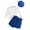 Blue, variant on FAIWAD Toddler Baby Girl 3 Piece Outfit Cute Puff Ribbed Long Sleeve Tops Mini Skirt and Hat Clothing Set