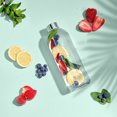 thumbnail image 4 of Botella de agua de vidrio con funda y tapa de acero inoxidable - tamaño de 50 ml - tapa a prueba de fugas, reutilizable, muy adecuada para viajes y almacenamiento de jugos de bebidas,, 4 of 5