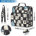 thumbnail image 2 of FORMRS Zipper Binder with Shoulder Strap 2-inch Ring 500 Sheet Capacity File Bag, Blue and White Cat, 2 of 5