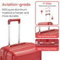 thumbnail image 2 of Luggage Sets 4 Piece PP Lightweight WINE RED, 2 of 5