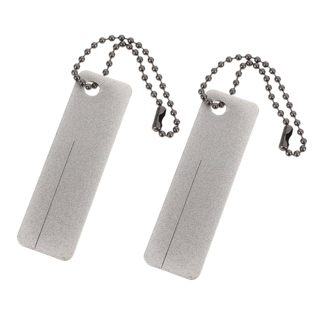 TEHAUX 2pcs Portable Sharpening Stones Small Pocket Sharpener Mini Sharpener Stone with Outdoor Sharpening Tools for Fish Hooks Fingernails