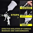 thumbnail image 4 of Professional High Pressure Paint Spray Gun Kit Air Spray Gun Gravity Feed Pneumatic Paint Gun HVLP 600CC 1.4MM/1.7MM/2.0MM, 4 of 4