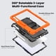 thumbnail image 3 of Funda para Samsung Galaxy Tab S10 FE+ Plus de 13,1 pulgadas modelo 2025 (X620/X626B), funda protectora resistente a prueba de golpes con protector de pantalla, soporte giratorio de 360°,correa de mano, 3 of 9