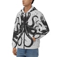 thumbnail image 3 of Honeii Abstract Ink Octopus Print Hoodies for Men, Pullover & Full Zip, Breathable Zip up Hoodie, Sweatshirt-X-Large, 3 of 5