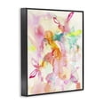 thumbnail image 3 of Stupell Industries Abstract Watery Island Flowers Abstract Painting Black Framed Art Print Wall Art, 16 x 20, 3 of 8