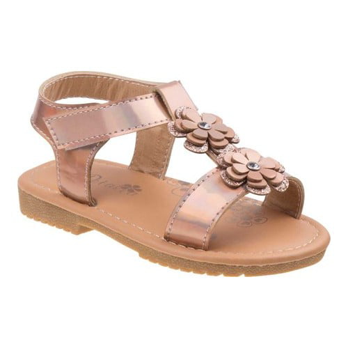 Petalia - Petalia Girls' Flowers And Shimmer Detail Sandals - Walmart ...
