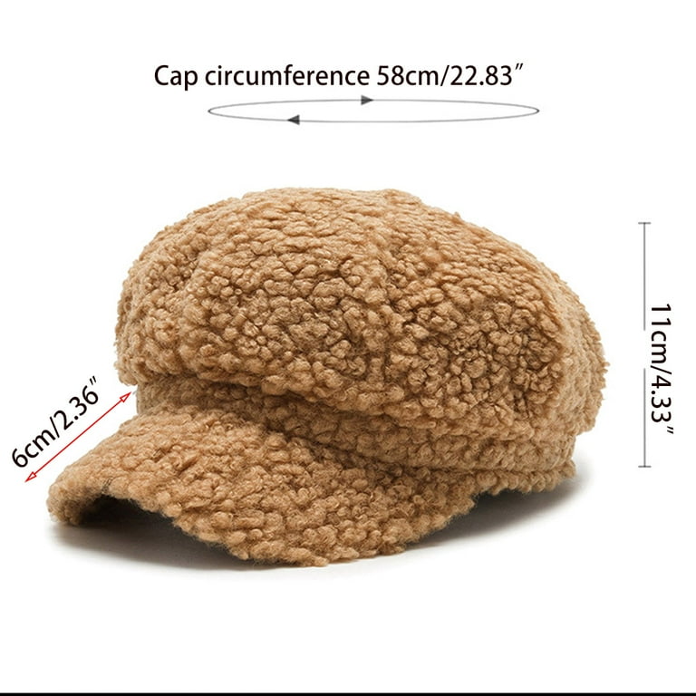 GENEMA Sweet Retro Lamb Wool Octagonal Hat Beret Newsboy Artist