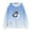 01-Light Blue, variant on Atogsazn Children's Girls Valentine's Day Hoodies Kids Gradient Long Sleeve Hooded Sweatshirt Fashion Athletic Clothes 01-Black 5-6 Years